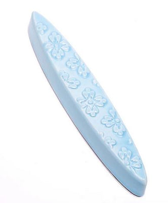 Blue Flower Porcelain Mezuzah
