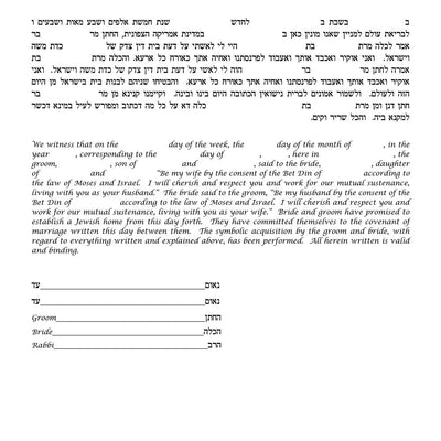 Day Lillies Ketubah by Nishima Kaplan - The Weitzman Museum Store - 4 - 25