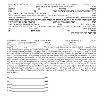 Day Lillies Ketubah by Nishima Kaplan - The Weitzman Museum Store - 4 - 49