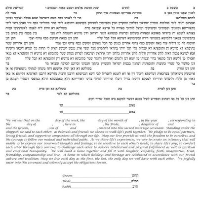 Day Lillies Ketubah by Nishima Kaplan - The Weitzman Museum Store - 4 - 73