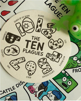 Kids Dippin' Dabbers 10 Plague Coasters