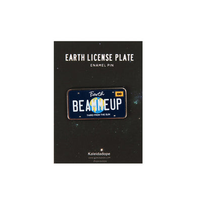 Earth License Plate Pin