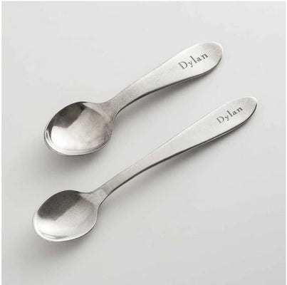 Personalized Heirloom Baby Spoons - Modern Engraving