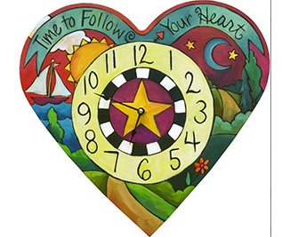 Loving Time Heart Clock
