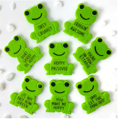 Marzipan Passover Conversation Frogs
