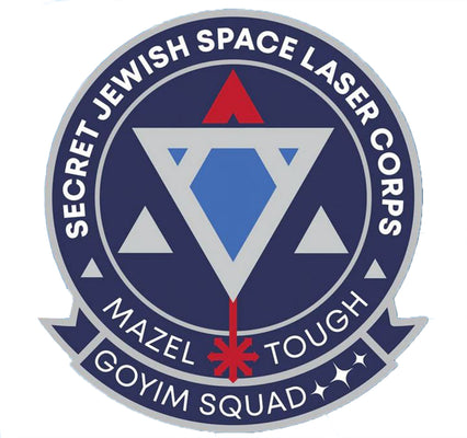 Secret Jewish Space Laser Goyim Squad Sticker
