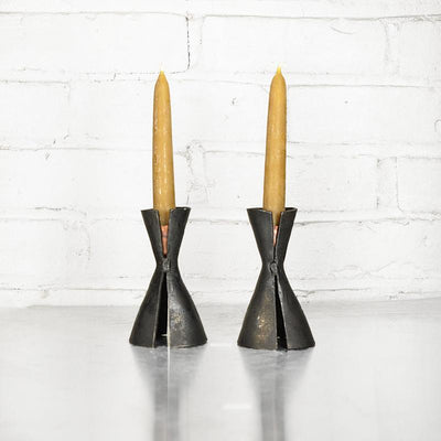 Iron Cone Candle Holders by Blackthorne Forge - The Weitzman Museum Store - 7 - 847384014120