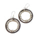 Large Silver and Slate Loop Piano Wire Earrings - The Weitzman Museum Store - L5FE