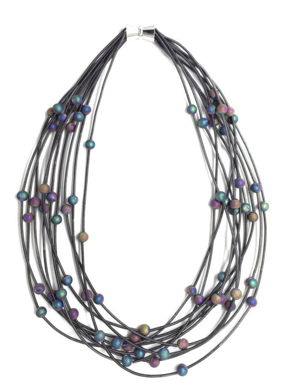 Layered Iridescent Necklace - The Weitzman Museum Store - 7-847384011261