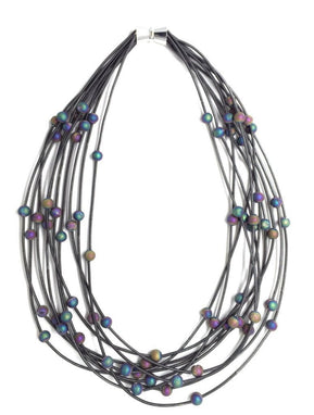Layered Iridescent Necklace - The Weitzman Museum Store - 7-847384011261