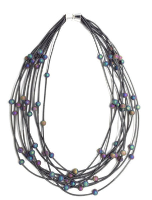 Layered Iridescent Necklace - The Weitzman Museum Store - 7-847384011261