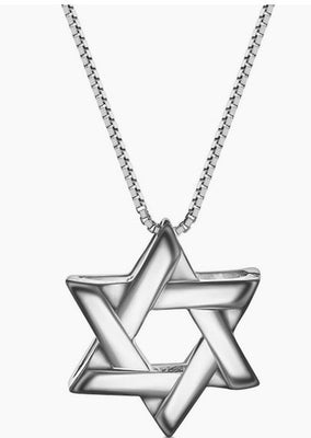Lineal Star Of David Necklace