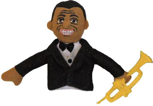Louis Armstrong Magnetic Personality Finger Puppet
