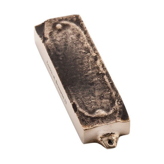 Mi Polin Bronze Mezuzah - LOWICZ, UL. BROWARNA 11 - The Weitzman Museum Store - 7-847384009890