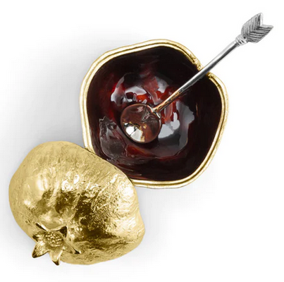 Pomegranate Mini Pot w/ Spoon by Michael Aram