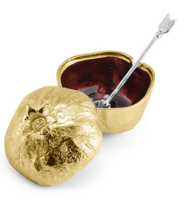 Pomegranate Mini Pot w/ Spoon by Michael Aram