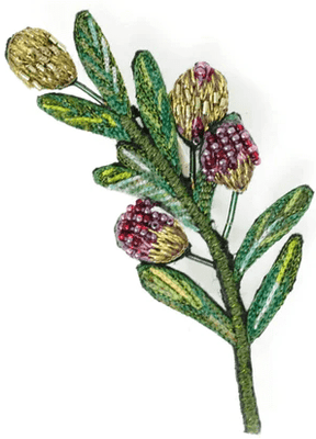 Olive Branch Brooch - The Weitzman Museum Store - 7 - 847384018507