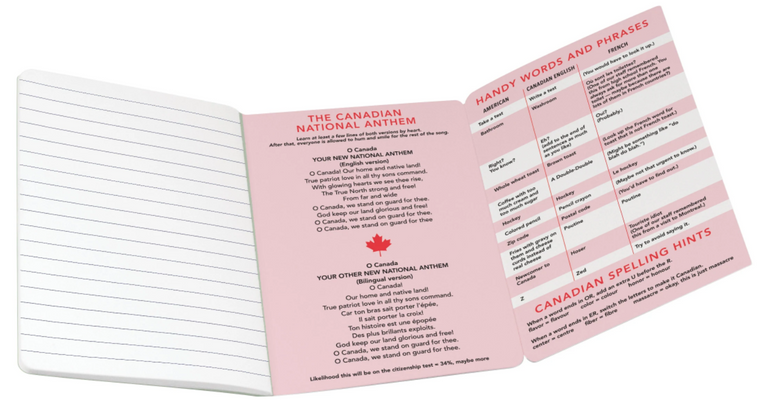Canadian Passport Note Book