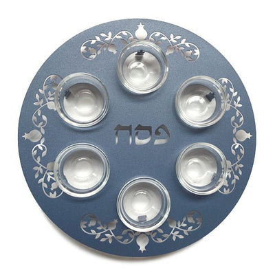Powder Coated Steel Pomegranate Seder Plate - The Weitzman Museum Store - 7-847384015339