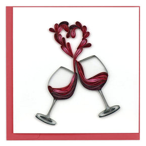 Quilled Paper A Toast To Love Greeting Card - The Weitzman Museum Store - 229
