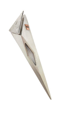 Raised Top Mezuzah with Window, Patchwork Pattern by Joy Stember - The Weitzman Museum Store - 7 - 847384012365