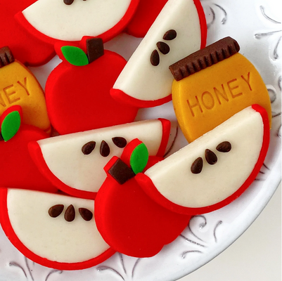 Red Apples & Honey Marzipan Candy