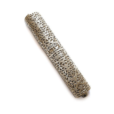 Renaissance Bible "Book - Binding" Mezuzah (Brass) - The Weitzman Museum Store - 425349