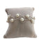 Silver Loop with Pearl Stretch Piano Wire Bracelet - The Weitzman Museum Store - 435