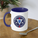 Secret Jewish Space Laser Corps Contrast Coffee Mug - white/cobalt blue
