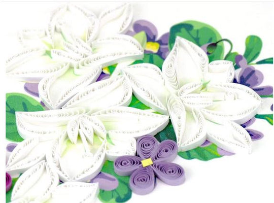 Flower Sympathy Quilling Card