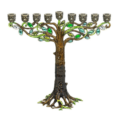 Tree of Life Jeweled Menorah - The Weitzman Museum Store - 7-847384005340