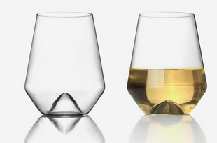 Two White Wine Glasses